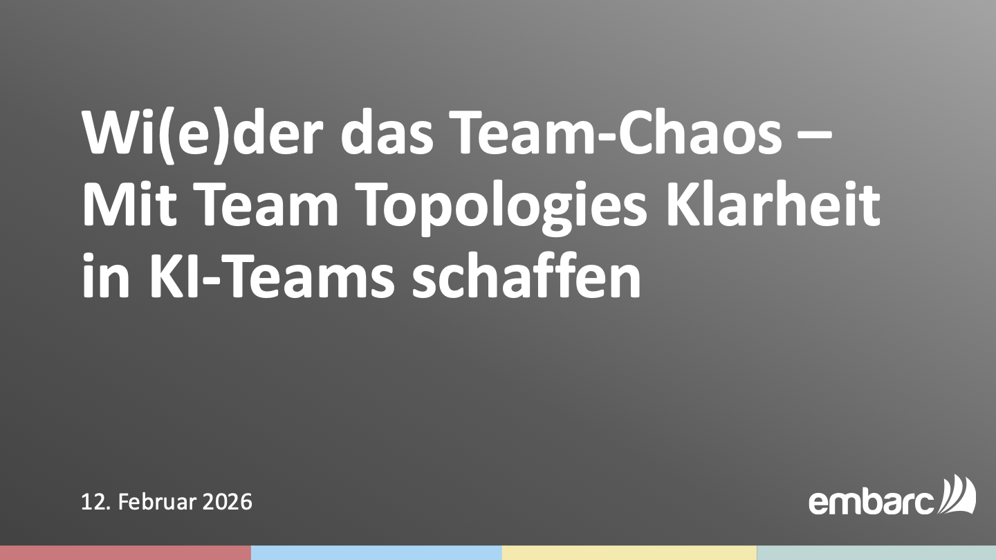 Wider das Team-Chaos - Mit Team Topologies Klarheit in KI-Teams schaffen