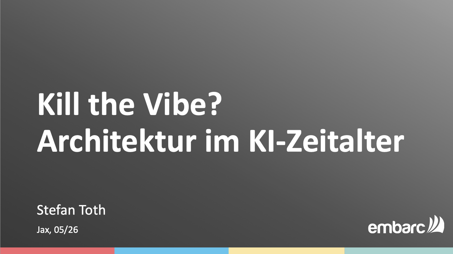 Kill the Vibe? Architektur im AI-Zeitalter