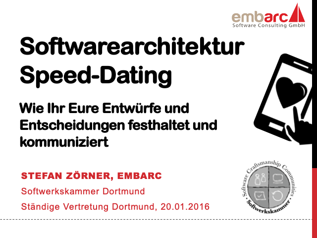 Teaser-Bild für pdf: Softwarearchitektur Speed-Dating