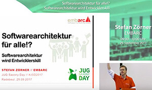 Teaser-Bild für Video: Softwarearchitektur­ für alle!? (Keynote JUG Saxony Day 2017)