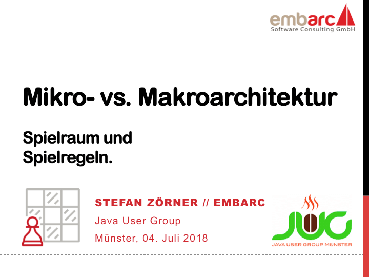 Teaser-Bild für pdf: Mikro- vs. Makroarchitektur (JUG Münster)