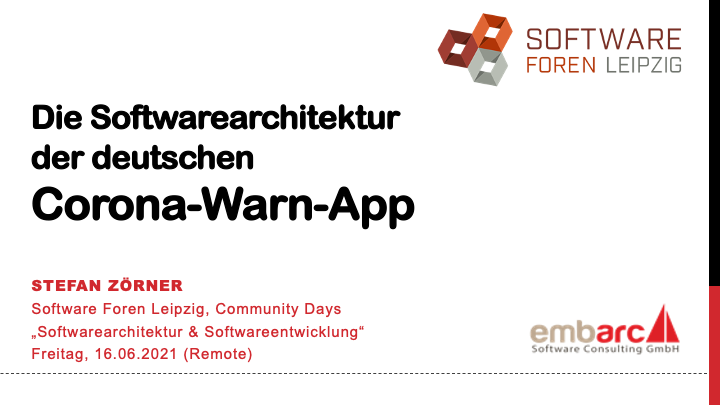 Die Softwarearchitektur der deutschen Corona-Warn-App