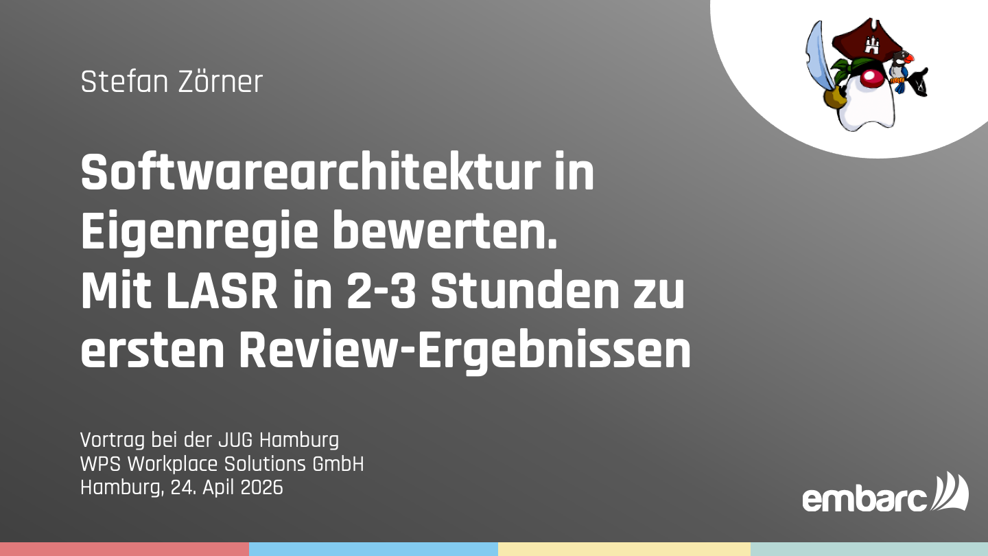 Teaser-Bild für pdf: Architekturtag JUG HH: Softwarearchitektur in Eigenregie bewerten